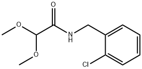 Acetamide, N-[(2-chlorophenyl)methyl]-2,2-dimethoxy- Struktur