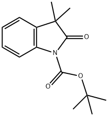 1H-?Indole-?1-?carboxylic acid, 2,?3-?dihydro-?3,?3-?dimethyl-?2-?oxo-?, 1,?1-?dimethylethyl ester