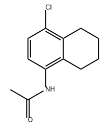 Acetamide, N-(4-chloro-5,6,7,8-tetrahydro-1-naphthalenyl)- Struktur