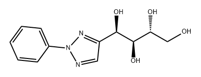 1,2,3,4-Butanetetrol, 1-(2-phenyl-2H-1,2,3-triazol-4-yl)-, (1R,2S,3R)- Struktur