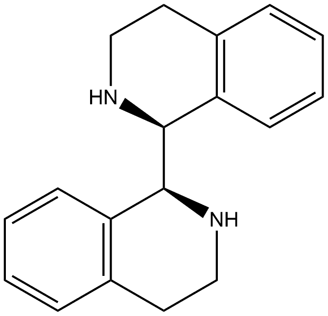 (1S,1'S)-1,1',2,2',3,3',4,4'-octahydro-1,1'-biisoquinoline Struktur