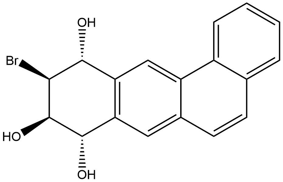 (8α,9β,10β,11α)-10-Bromo-8,9,10,11-tetrahydrobenz[a]anthracene-8,9,11-triol Struktur