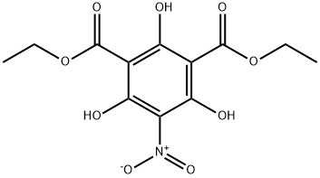 1,3-Benzenedicarboxylic acid, 2,4,6-trihydroxy-5-nitro-, 1,3-diethyl ester Struktur