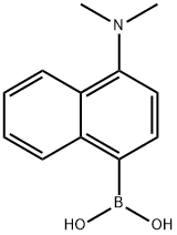 Boronic acid, B-[4-(dimethylamino)-1-naphthalenyl]- Struktur