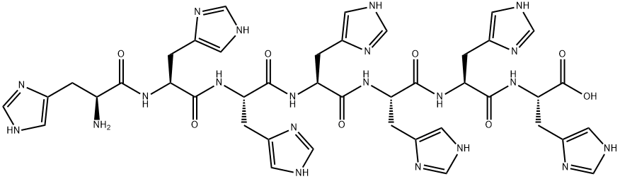 L-Histidine, L-histidyl-L-histidyl-L-histidyl-L-histidyl-L-histidyl-L-histidyl- Struktur