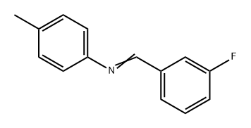 Benzenamine, N-[(3-fluorophenyl)methylene]-4-methyl- Struktur