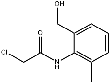 Acetamide, 2-chloro-N-[2-(hydroxymethyl)-6-methylphenyl]- Struktur