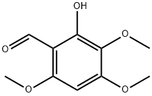 Benzaldehyde, 2-hydroxy-3,4,6-trimethoxy- Struktur