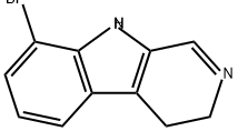 3H-Pyrido[3,4-b]indole, 8-bromo-4,9-dihydro- Struktur