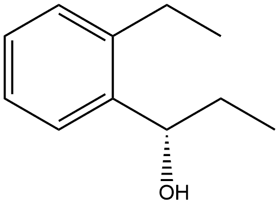 (S)-1-(2-ethylphenyl)propan-1-ol Struktur