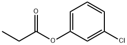 Propanoic acid, 3-chlorophenyl ester Struktur