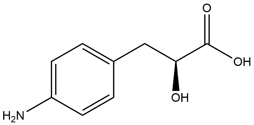 Benzenepropanoic acid, 4-amino-α-hydroxy-, (αS)- Struktur