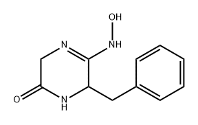 2(1H)-Pyrazinone, 3,6-dihydro-5-(hydroxyamino)-6-(phenylmethyl)-