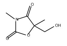 2,4-Oxazolidinedione, 5-(hydroxymethyl)-3,5-dimethyl- Struktur