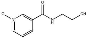 3-Pyridinecarboxamide, N-(2-hydroxyethyl)-, 1-oxide Struktur