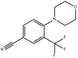 4-Morpholino-3-(trifluoromethyl)benzonitrile Struktur