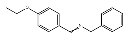 Benzenemethanamine, N-[(4-ethoxyphenyl)methylene]- Struktur