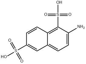 1,6-Naphthalenedisulfonic acid, 2-amino- Struktur