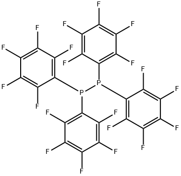 Tetrakis(pentafluorophenyl)diphosphine Struktur