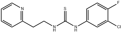 Thiourea, N-(3-chloro-4-fluorophenyl)-N'-[2-(2-pyridinyl)ethyl]- Struktur