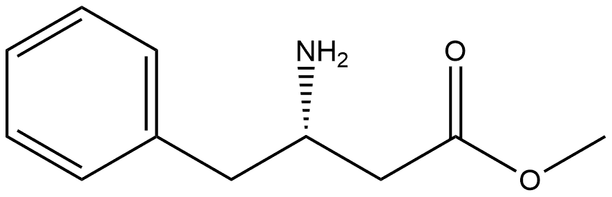 Benzenebutanoic acid, β-amino-, methyl ester, (βS)- Struktur