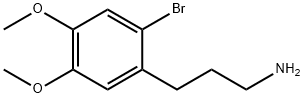 Benzenepropanamine, 2-bromo-4,5-dimethoxy- Struktur