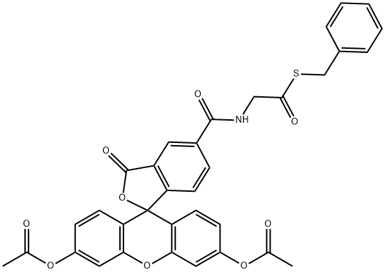 5-CFDA ethanedioic-S-phenylmethyl ester Struktur