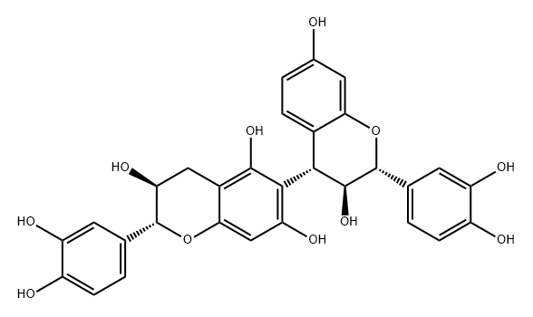 [4,6'-Bi-2H-1-benzopyran]-3,3',5',7,7'-pentol, 2,2'-bis(3,4-dihydroxyphenyl)-3,3',4,4'-tetrahydro-, (2R,2'R,3S,3'S,4S)-