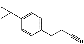 Benzenepropanenitrile, 4-(1,1-dimethylethyl)- Struktur