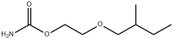 2-(2-Methylbutoxy)ethyl=carbamate Struktur