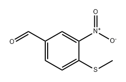 Benzaldehyde, 4-(methylthio)-3-nitro- Struktur