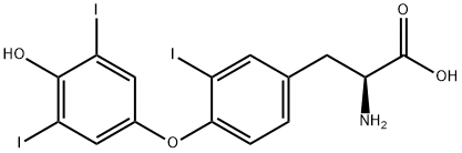 3,3',5'-D,L-triiodothyronine Struktur