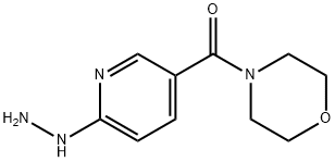 Methanone, (6-hydrazinyl-3-pyridinyl)-4-morpholinyl- Struktur