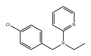 2-Pyridinamine, N-[(4-chlorophenyl)methyl]-N-ethyl- Struktur