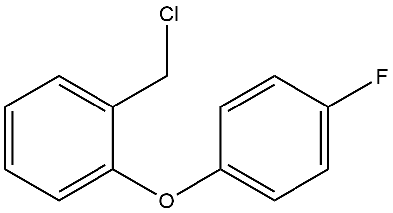 1-(Chloromethyl)-2-(4-fluorophenoxy)benzene Struktur