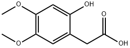 Benzeneacetic acid, 2-hydroxy-4,5-dimethoxy- Struktur