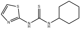 Thiourea, N-cyclohexyl-N'-2-thiazolyl- Struktur