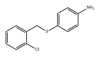 Benzenamine, 4-[[(2-chlorophenyl)methyl]thio]- Struktur