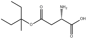 L-Aspartic acid, 4-(1-ethyl-1-methylpropyl) ester Struktur