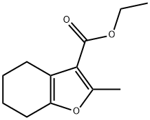 3-Benzofurancarboxylic acid, 4,5,6,7-tetrahydro-2-methyl-, ethyl ester Struktur