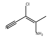 2-Butenenitrile, 3-amino-2-chloro-, (E)- (9CI) Struktur