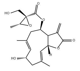 Oxiranecarboxylic acid, 2-(hydroxymethyl)-3-methyl-, 2,3,3a,4,5,8,9,11a-octahydro-8-hydroxy-6,10-dimethyl-3-methylene-2-oxocyclodeca[b]furan-4-yl ester, [3aR-[3aR*,4R*(2R*,3R*),6E,8S*,10E,11aR*]]- (9CI)