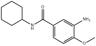 Benzamide, 3-?amino-?N-?cyclohexyl-?4-?methoxy- Struktur