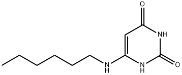 2,4(1H,3H)-Pyrimidinedione, 6-(hexylamino)- Struktur