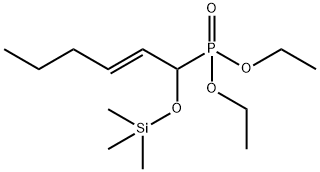 Phosphonic acid, P-[(2E)-1-[(trimethylsilyl)oxy]-2-hexen-1-yl]-, diethyl ester Struktur