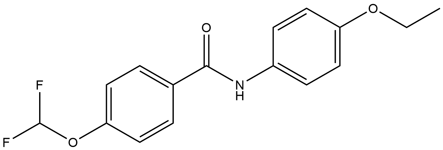 4-(Difluoromethoxy)-N-(4-ethoxyphenyl)benzamide Struktur