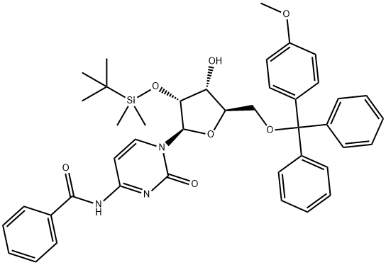 Cytidine, N-benzoyl-2'-O-[(1,1-dimethylethyl)dimethylsilyl]-5'-O-[(4-methoxyphenyl)diphenylmethyl]- (9CI)