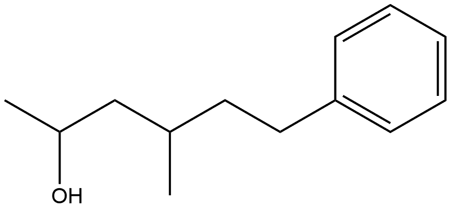 Benzenepentanol, α,γ-dimethyl- Struktur