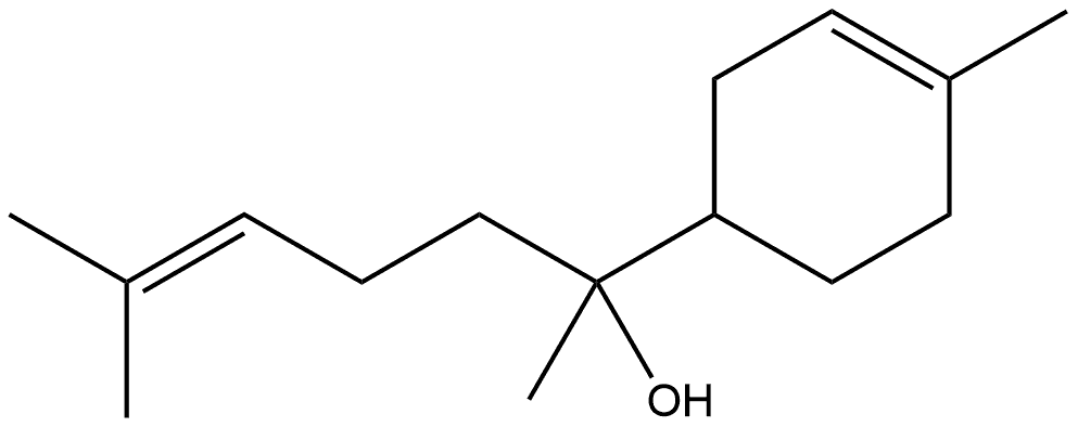 3-Cyclohexene-1-methanol, α,4-dimethyl-α-(4-methyl-3-penten-1-yl)- Struktur