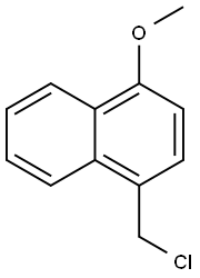 Naphthalene, 1-(chloromethyl)-4-methoxy- Struktur